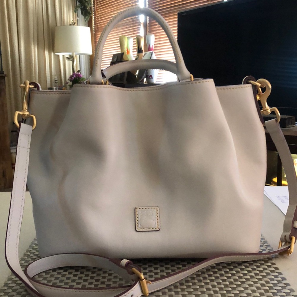 Dooney & Bourke Ecru Brenna Florentine Satchel